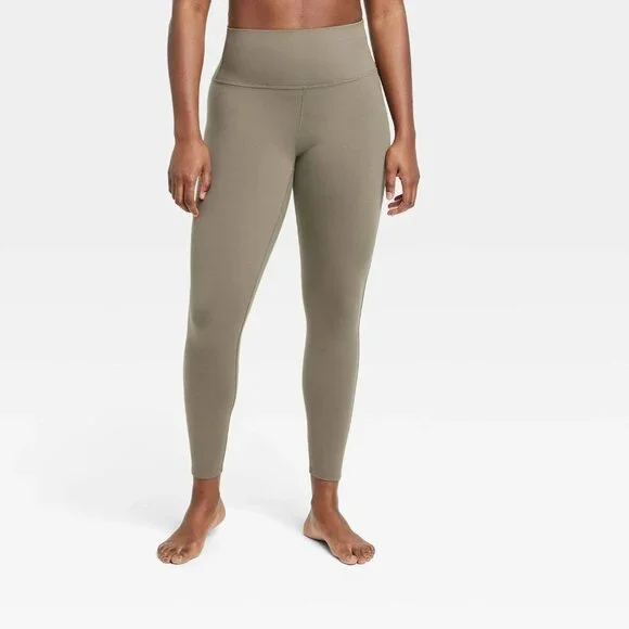XS - Womens Ultra High-Rise Flex Leggings - All in Motion - Moss Green - Picture 3 of 8